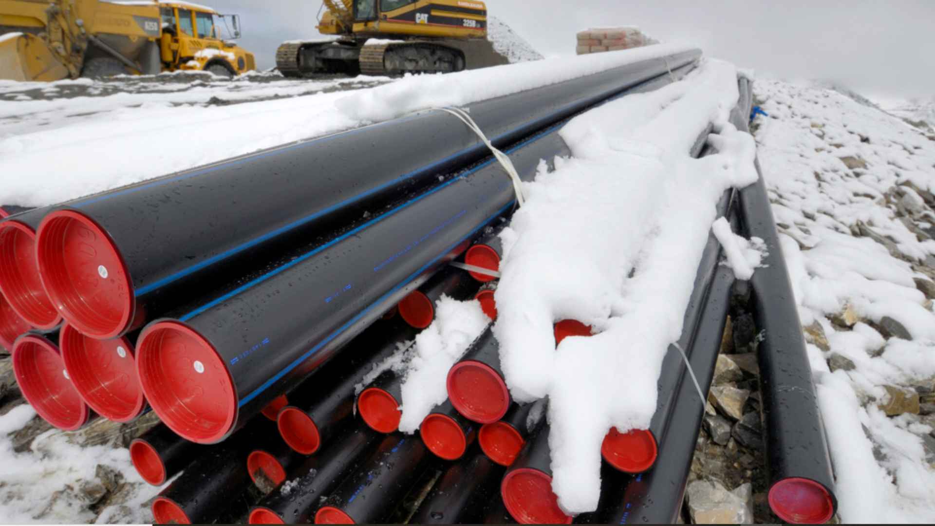 نصب لوله پلی اتیلن در زمستان و مناطق یخ‌زده
